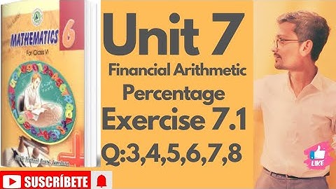 Maths Class 6|  Exercise 7.1| Q: 3,4,5,6,7,8| Sindh text book boards