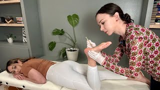 ASMR Foot Exam - Soft Spoken Podiatry + Reflexology Medical Role Play w/@ivybasmr [Real Person]