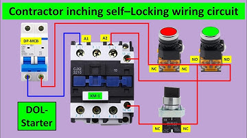 DOL Starter with Inching Circuit Diagram | Dol starter wiring diagram @Electricalgenius