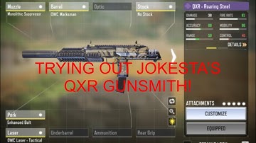 Trying Out Jokesta QXR in COD Mobile Ranked Search and Destroy!
