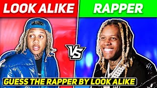 GUESS THE RAPPER BY LOOK ALIKE CHALLENGE! (HARD)