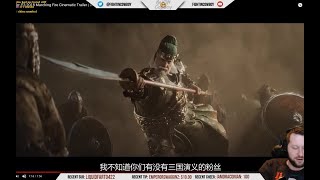 【看留言】【老外有多喜歡關羽】是誰讓老外大喊China No.1？中國通老外看到榮耀戰魂中國陣營時的反應(主播最後猜的是太史慈)