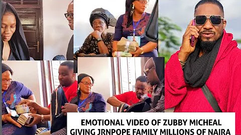 Zubby Micheal shower Junior Pope wife with millions of naira after bur!al
