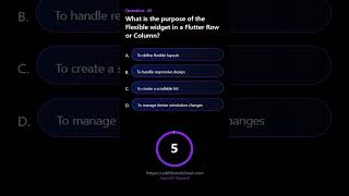 What is the purpose of the Flexible widget in a Flutter Row or Column