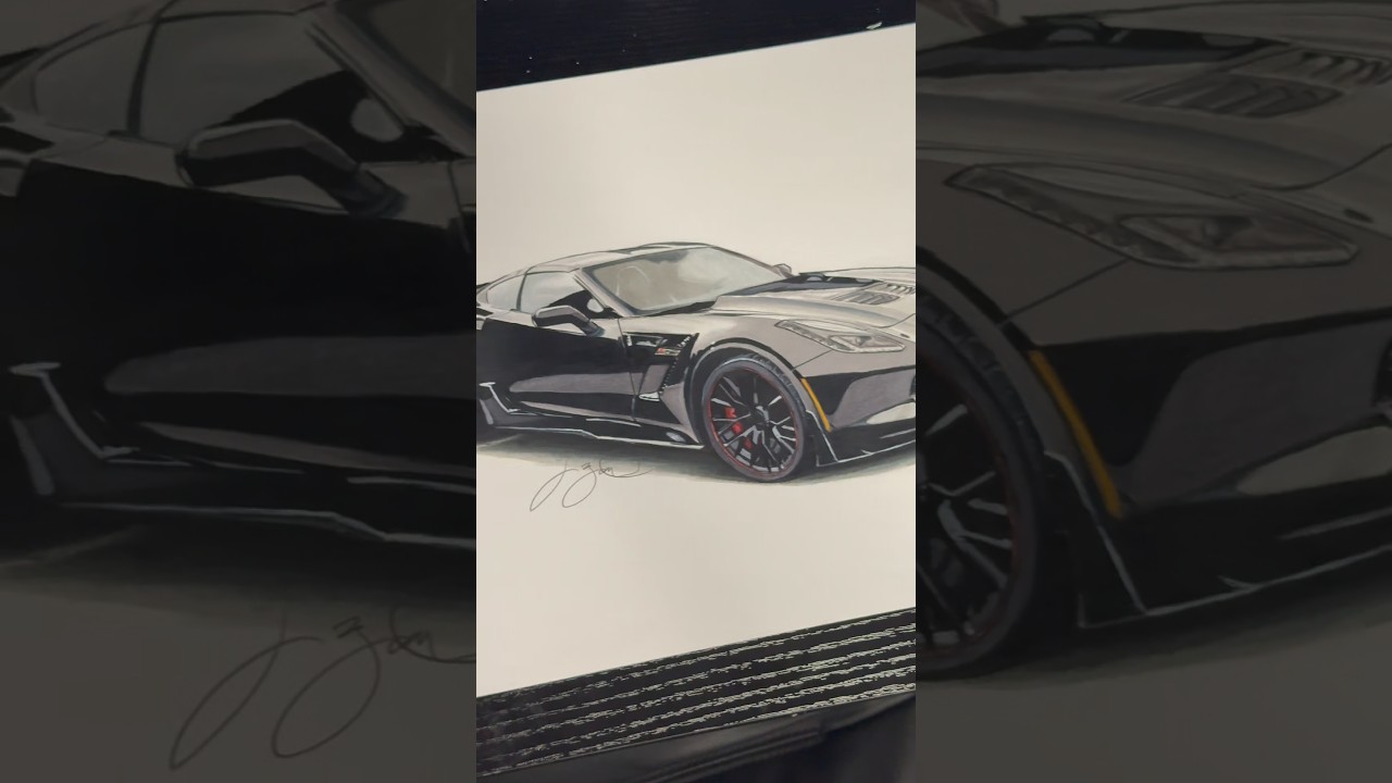 Corvette C7 Z06 #automobile #drawing #corvette