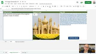Free AI Image Generator in Google Sheets