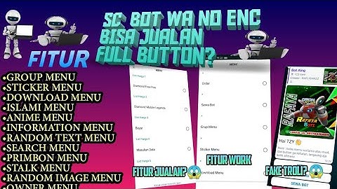 SC BOT WA FULL BUTTON || BISA JUALAN || FITUR NO ERROR || FITUR BANYAK