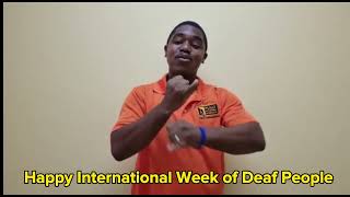 Happy International Week of Deaf People & Sign Languages Unite Us! 2022 - Bajan Deaf