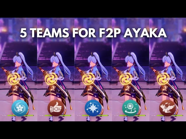 Genshin, Best Teams For Ayaka