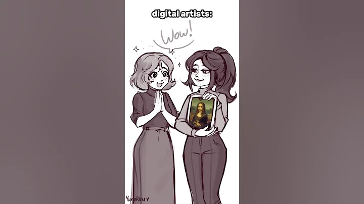 Traditional artists always have the "one layer" challenge #artmeme #animation #animated #artist #fyp