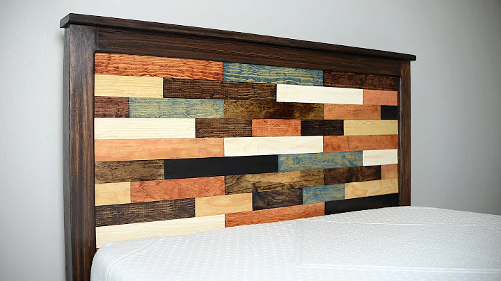 Thrift store wooden plank bed build