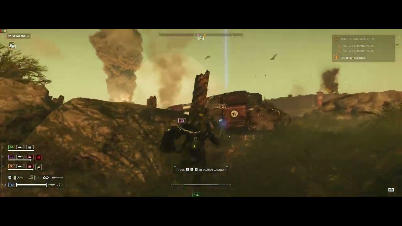 HELLDIVERS 2 BOT TANK MELEE KILL - YouTube
