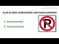 LTO EXAM REVIEWER 2021 TAGALOG/ TRAFFIC SIGN