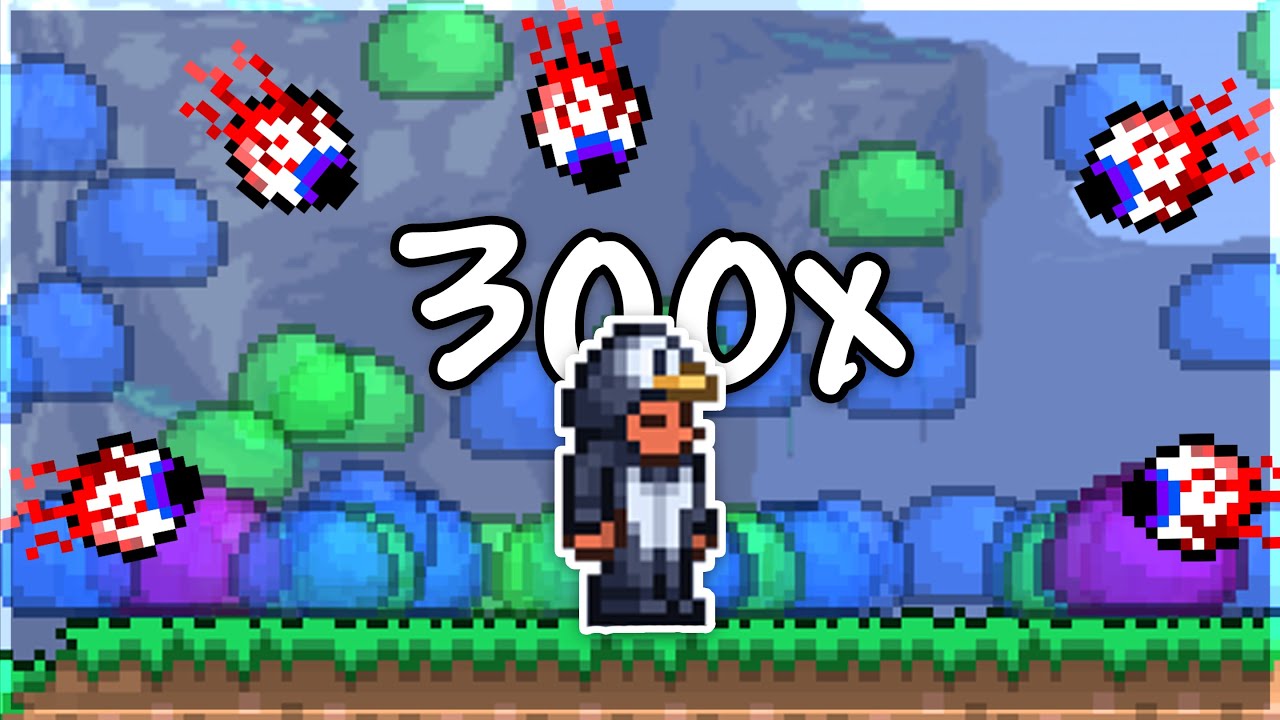 Master Mode Terraria with 300x spawn rates... - YouTube