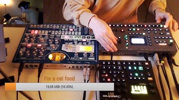 Performing techno on Elektron Digitakt, Octatrack and Korg EMX-1 / Livestream