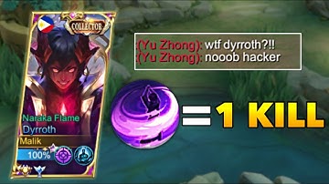 DYRROTH 2nd SKILL = 1 KILL DELETE!! THEY THINK I’M USING CHEAT WITH THIS BUILD 🤣🔥