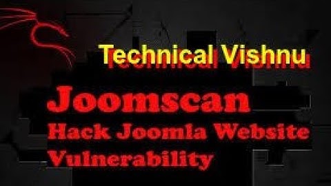 [HINDI] Website vulnerability hacking using joomscan in kali linux