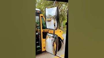 ☔️ #c2 #schoolbuses in #rainingday #schoolbusdriver driving #schoolbus under rain #shorts