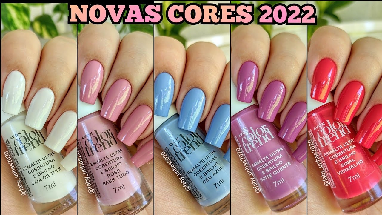 ESMALTES COLOR TREND AVON NOVAS CORES 2022