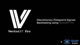 Discretionary Signals Backtesting using VectorBT Pro