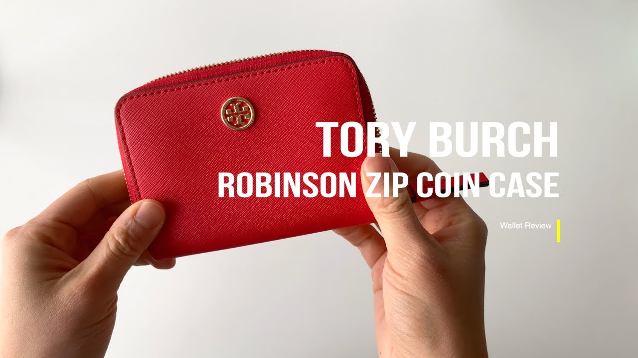 Tory Burch Robinson Zip Coin Case Review WOC Review : Affordable Luxury Bag  Alternatives - YouTube