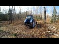 Заготовка леса с трактором т-40