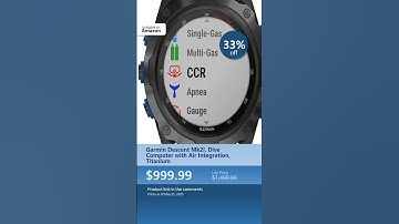 Garmin Descent Mk2i, Dive Computer with Air Integration, Titanium