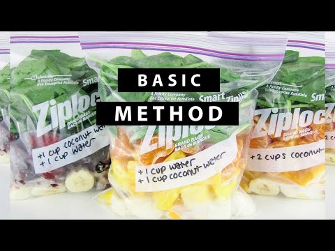 Small Smoothie Freezer Bags, Easy Smoothie Prep