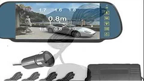 Car Rearview Mirror with 7 Inch LCD Screen Camera ...
