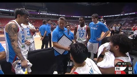 Philippines vs Georgia - 4th quarter