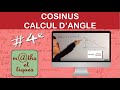 Calculer un angle  laide du cosinus 1  quatrime