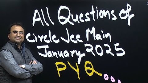 JEE main PYQ all questions of Circle January 2025