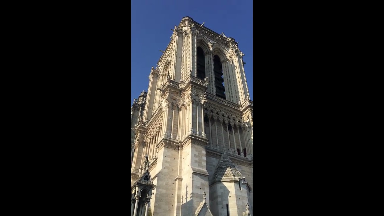 Notre Dame de Paris (Sunday, March 31, 2019) Bells Ringing.
