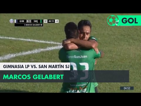 Marcos Gelabert (0-1) Gimnasia LP vs San Martín SJ | Fecha 13 - Superliga Argentina 2018/2019