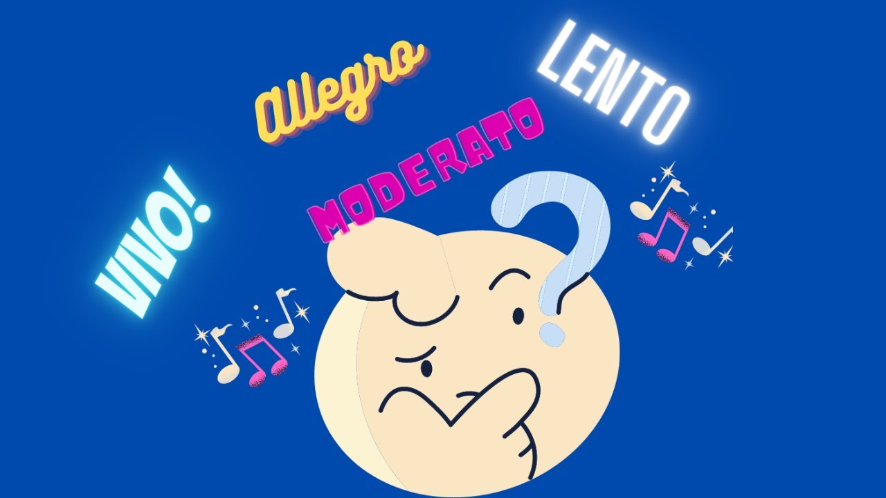 Muzyczne tempa - Allegro, Moderato, Lento, Vivo
