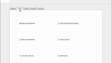 IQ POS   Utilities   Setup   Module Parameters   Stock   Min Departments      1   Introduction