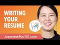 Writing Your Resume in Japanese - Japanese Conversational Phrases