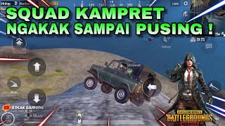 PANIK, NGAKAK, SQUAD KAMPRET EMANG KACAU - PUBG MOBILE