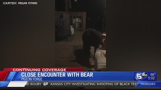 Close encounter with bear in Pigeon Forge