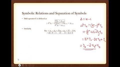 304 SYMBOLIC RELATION BETWEEN FINITE DIFFERENCE OPERATORS