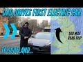 My dad first time driving an electric car / EV - a Tesla Model 3 SR+ 500 miles to Scotland!