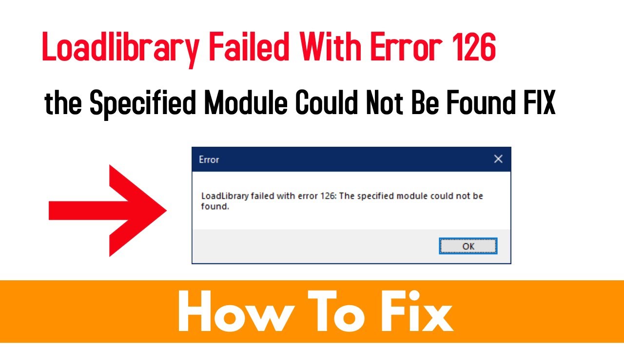 Error 126. LOADLIBRARY failed. Системная ошибка 126. LOADLIBRARY failed with Error 1114 Windows 10 произошел сбой.