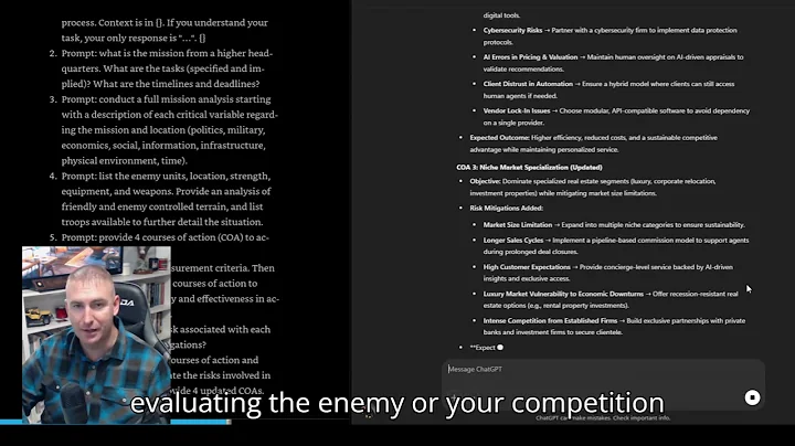 How to complete Military Decision-Making Process (MDMP) with ChatGPT