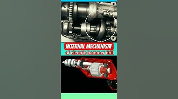 Internal Mechanism of Electric Hammer Drill – Amazing Engineering Combo! ⚙️🔨 #Shorts