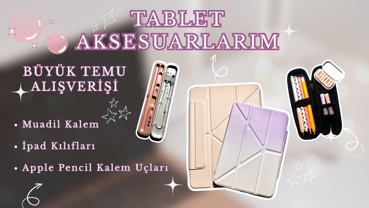 TEMU ALIŞVERİŞİM VE APPLE PENCİL MUADİL KALEM | TABLETİ YAMULTMAYAN İPAD KILIFI