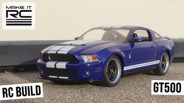 Building a RC Shelby GT500 Mustang in 10 Minutes! Full 3D Printed Chassis and Model Car Kit Body