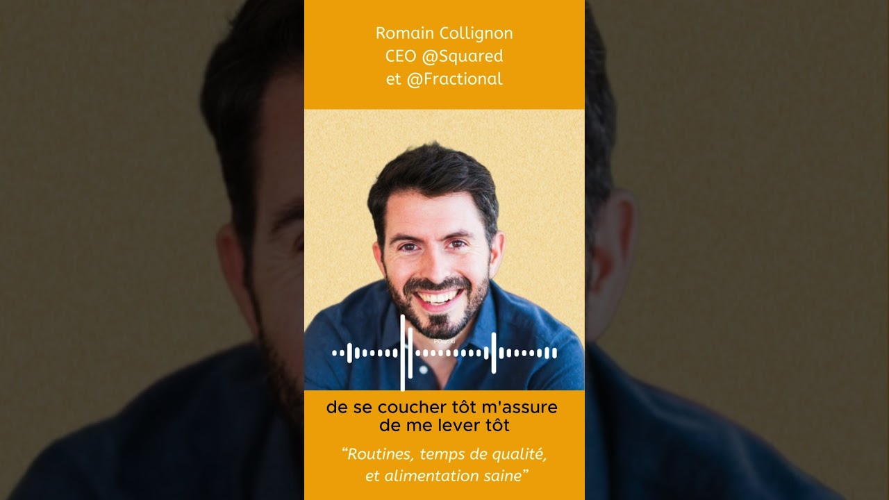Romain Collignon, quel tip routine pour tenir dans la durée?