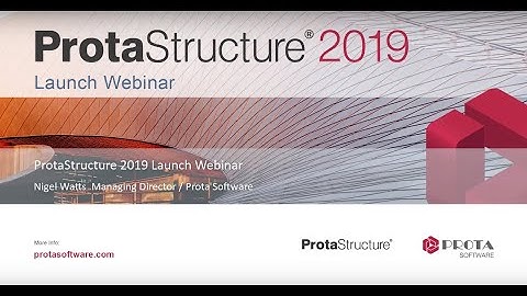 Webinar | ProtaStructure 2019 New Features