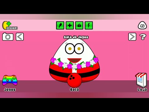 Cuidando do POU na terça-feira  Pou e minigames parte 5 