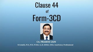 Clause 44 of Form-3CD | CA. Pramod Jain